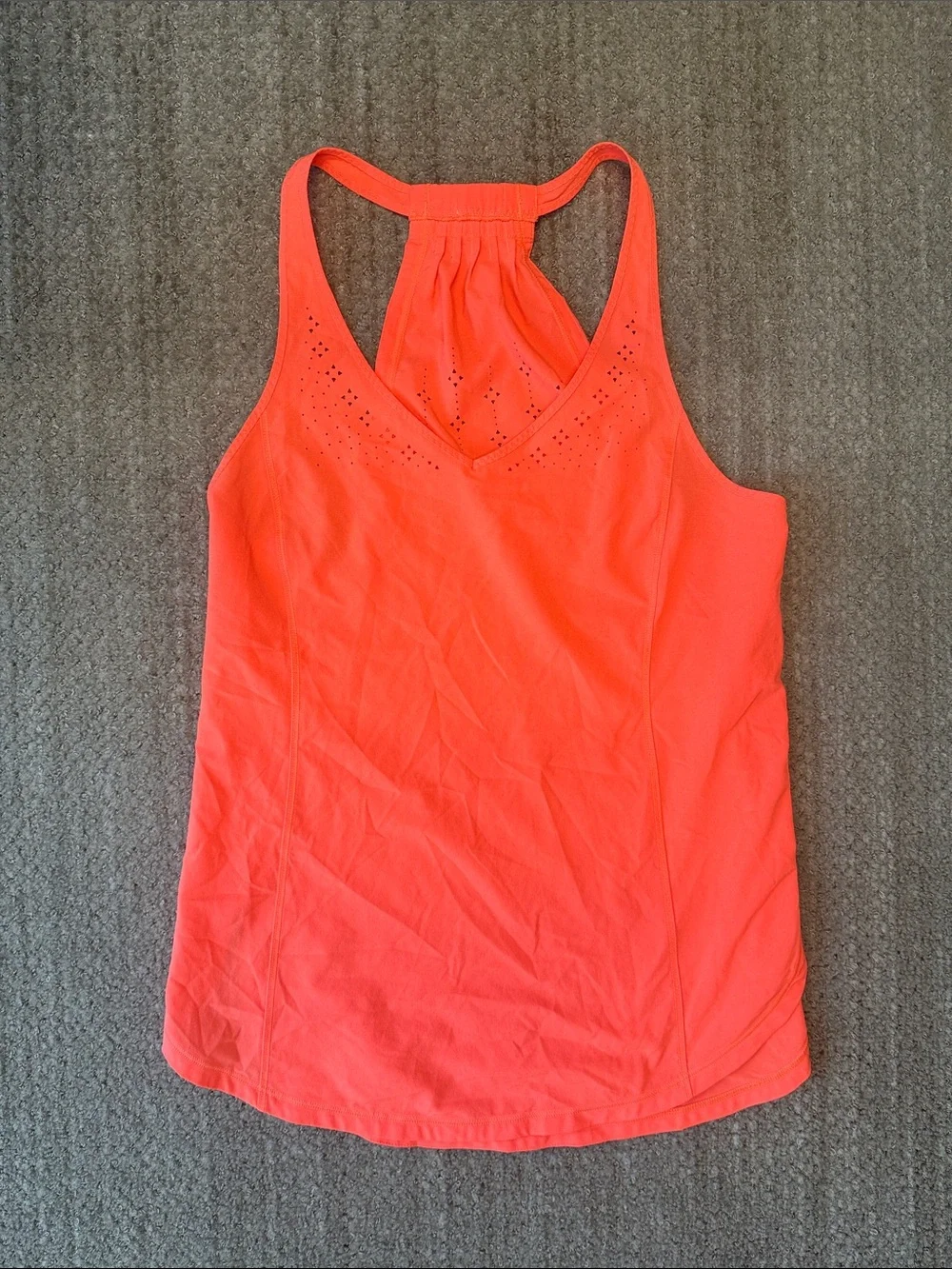 Lululemon In A Flash Coral Racerback Tank Top